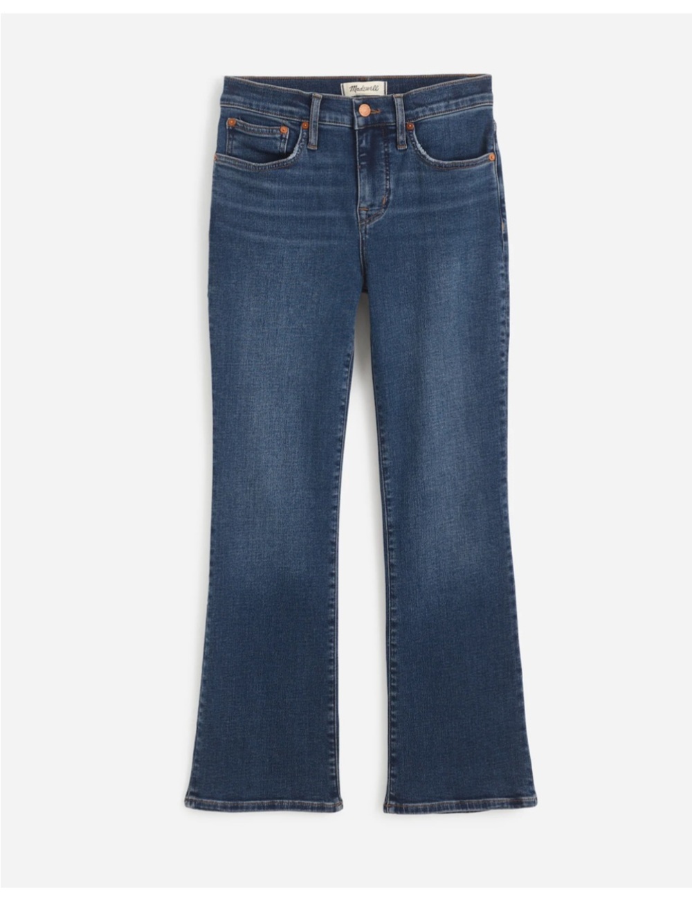 nwt kick out crop jeans in Lenoir wash Madewell Dark Indigo size 31